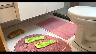 Trampling Foot Slave After Take Shower