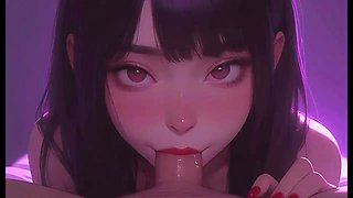 Please Cum In My Mouth - Petite Asian Blowjob POV - AI