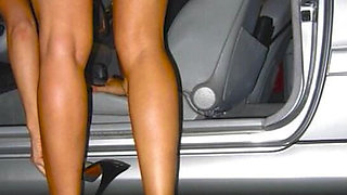 Luxurious Pussy in a Mercedes