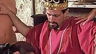 Three Beautiful Young Slave Fuck Hard by Their King