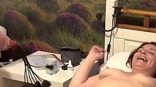 Tits and Pussy Flogging with New Tools
