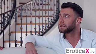 Slim Ebony Beauty Invites Her Husband To Please Her & Her Busty Curvy Lesbian Lover With His BWC