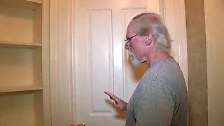 Hot Teen Selena Love Gives Birthday Pussy to Old Jack - Cum Swallow & 69 Action