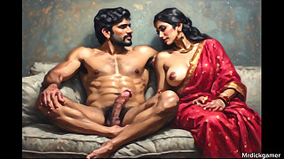 Indian aunties threesome sex lucky indian delivery boy gets to fuck two hot indian married bitches