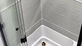 Watch me shower off,  after multiple orgasms.
