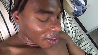 The Lazy Ebony fucked: Blowjob, Doggy  Cowgirl Porn