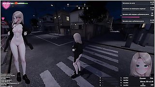 She Got Lost In A Big City And Started Flashing Her Naked Body At Passersby. Part 2
