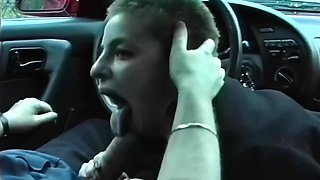Bitch with a tight pussy sucking dick like a slut
