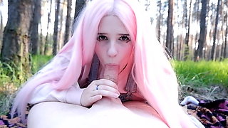 Cutie took me to the Forest and Gave me a Hot Blowjob