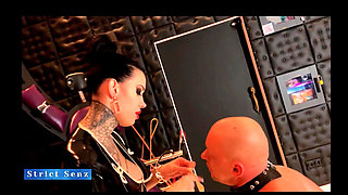 Miss Alessa Milano Femdom Cum Feeding Blowjob Training by German Mistress in Latex Dress