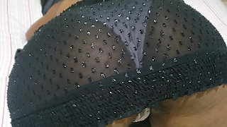 Hot Brunette Petite Babe in a Hot Dress with Panties to Show Her Tight Pussy