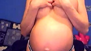 Blonde Babe With Perfect Pregnant Tits