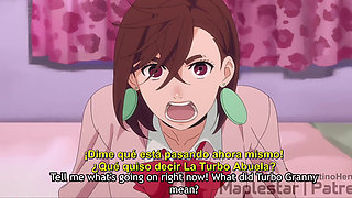 Japanese anime momo chan and okarun