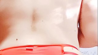 Nice amateur girl ass exposed wearing panties