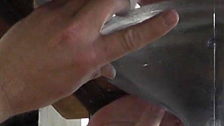 Tatjana Peeing in the Slave's Mouth and Instructing the Subgirl to Do the Same