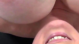 Seductive big boobed babe Venus bounces her huge natural tits and strips to masturbate