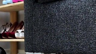 An Erotic Touch to Trying on Highheels