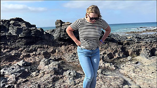 Another Beach Accident - Wet Jeans by the Shoreline