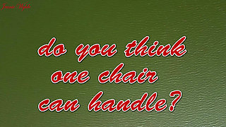 Green Chair Dildo Ride