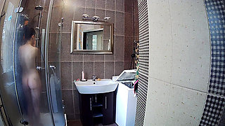 Hot Petite Girl Stella Taking a Shower