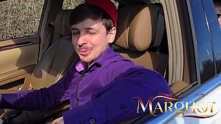 Duo Lesbian Hard in Taxi We Have Fun in the Back and Then in a Discreet Corner Under the Gaze of the Driver