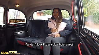 Fake cab australian Big Tits babe in ebony swimsuit Pov Blowjob doggystyle porno