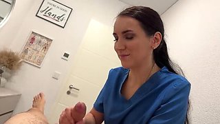 Eva Keks Hot Nurse Gives Intimate POV Massage & Deep Throat Blowjob