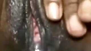 Young Ugandan Black Fingerings Herself