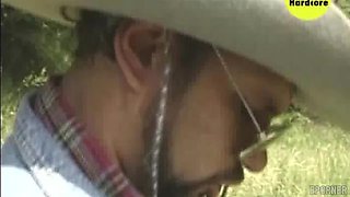 Vintage Brunette's Quick Outdoor Passion Ignites Wild Heat