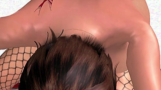 Animated 3D Cartoon Porn - Beautiful Girl Bent Over Bed with Cucumber & Anal Plug Multiple Orgasms