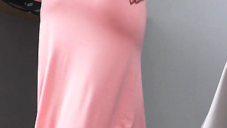 Visible Panty Line Tease in Long Maxi Skirt