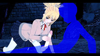 Dr Stone Hentai - Kohaku Boobjob and Handjob - Japanese Asian Manga Anime Game Porn