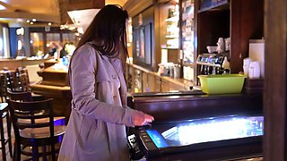 -BralessForever.com- Hotwife Veerle - Flashing in the
