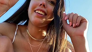 Amateur teen outdoor sex