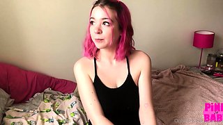 Beauty small tit amateur teen masturbating her shaved pussy