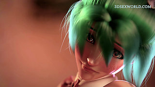 Bunny Girl Kiriko has First Time Squirting Orgasm (3D Animation) HQ