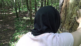 Big Tits Turkish Girl Has Risky Sex in German Forest