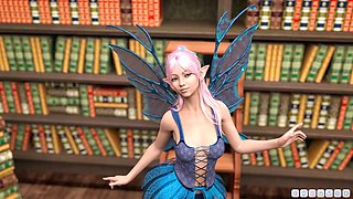 3D futanari getting down in cowgirl position