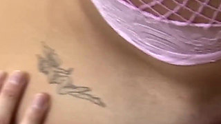 Doctor Licks and Fucks a Busty Curly Blonde in Pink Fishnets on the Exam Chair