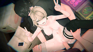 [girls' Frontline 2 Exilium] - Sextans Checkmate and Mind Erase (bound T-doll & Hardcore POV 3D Hentai) (4k/60fps) ()