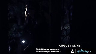 Goth Lina Smalls & August Skye Lesbian Threesome with MILF Penny Barber - Squirting, Big Tits, Rough Fingering Sex