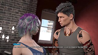 Slutty girlfriend with natural boobs enjoys some oil sex in public