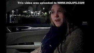 BROOKE - Beautiful teen 18+ singer suck and fuck fat old man in a parking lot