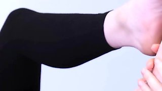 Girlfriend's Big Smelly Feet and Socks Worship in the Gym