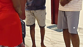 Husband's Friends Threesome