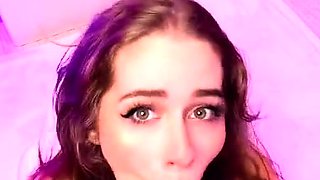 Beautiful wife masturbating show with webcam with toys