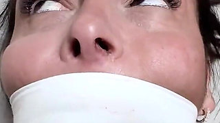 Phone Call Nightmare:knocks Out Latina, Spanks Ass, Grabs Boobs & Throws Scissor Hogtie Challenge (hd)