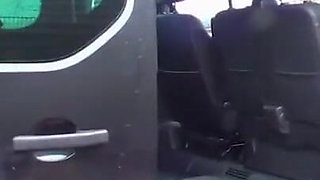 Tattooed Milf blows huge cock in the car and rides it on