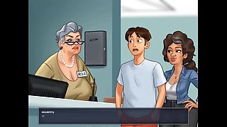 Mature Granny Gives Deep Throat Blowjob - Summertime Saga Hentai