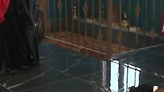 Slave sucking dick in humiliation